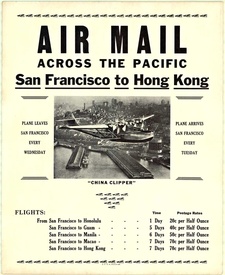 "China Clipper" AIR MAIL to Hong Kong