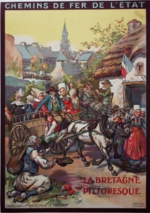 Original R. Kauffmann "La Bretagne Pittoresque" Travel Poster — Chemins de Fer de L'État