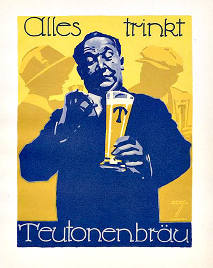 Alles Trinkt (bookplate), 1926