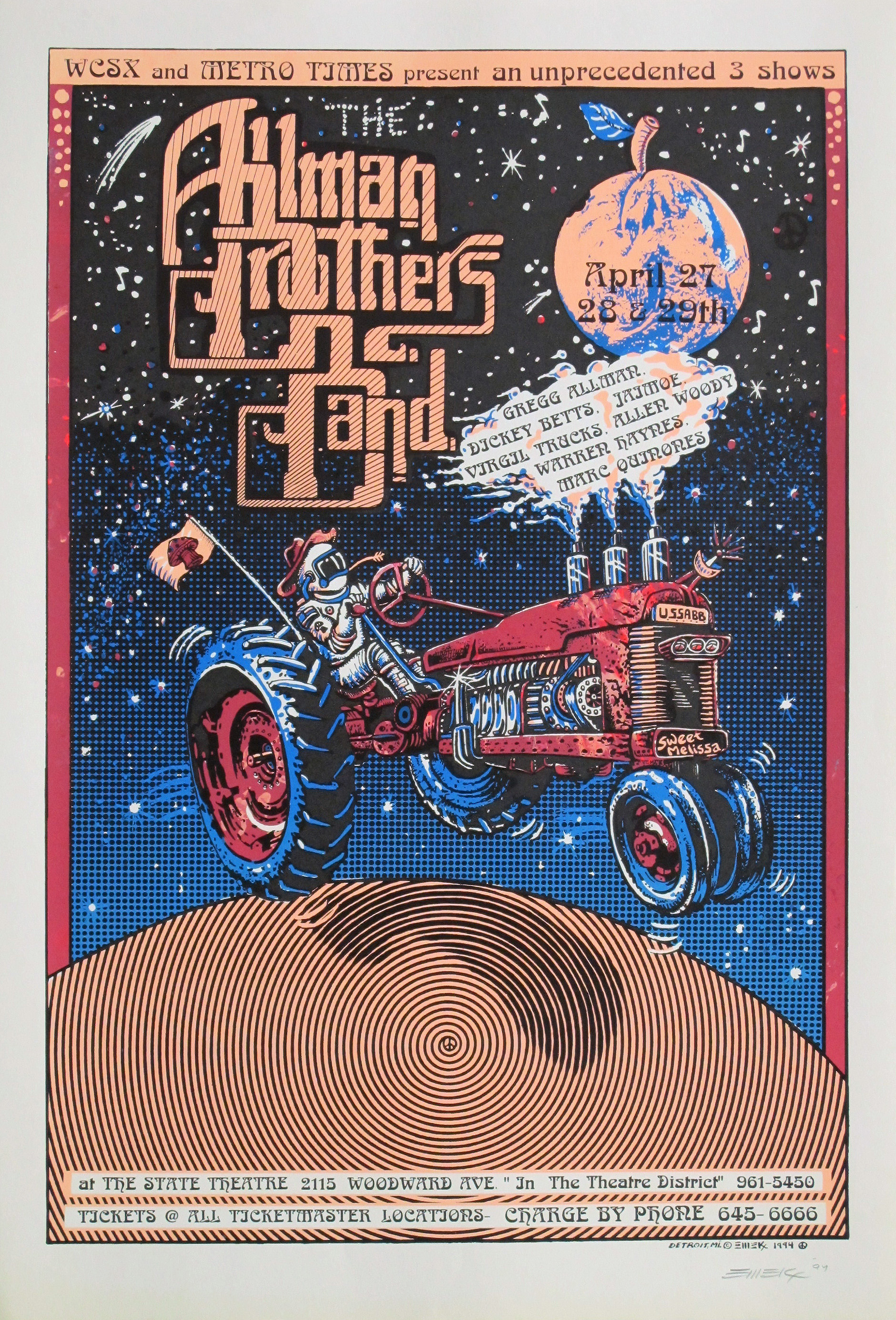 Allman Brothers Concert Poster