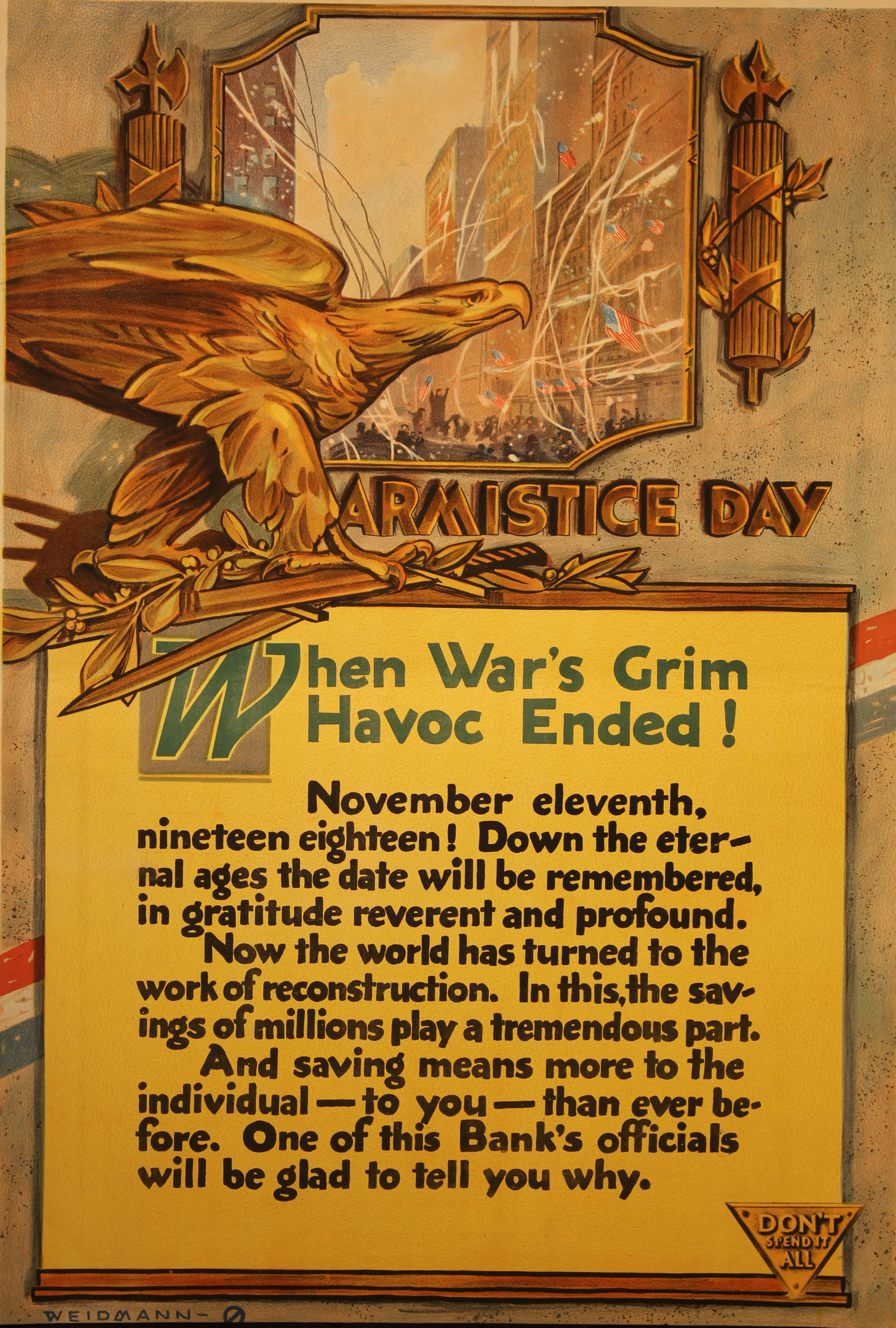 Armistice Day Banking Poster