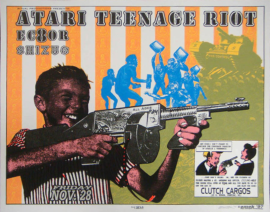 Atari Teenage Riot Concert Poster