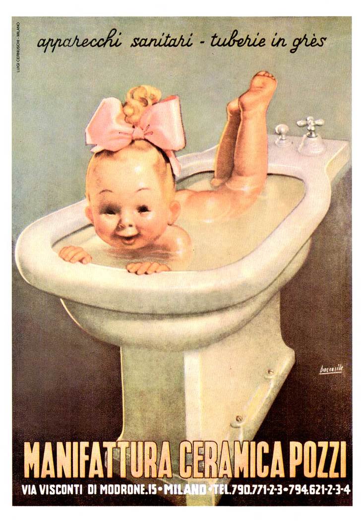 Baby in Bidet | Manifattura Ceramica Pozzi