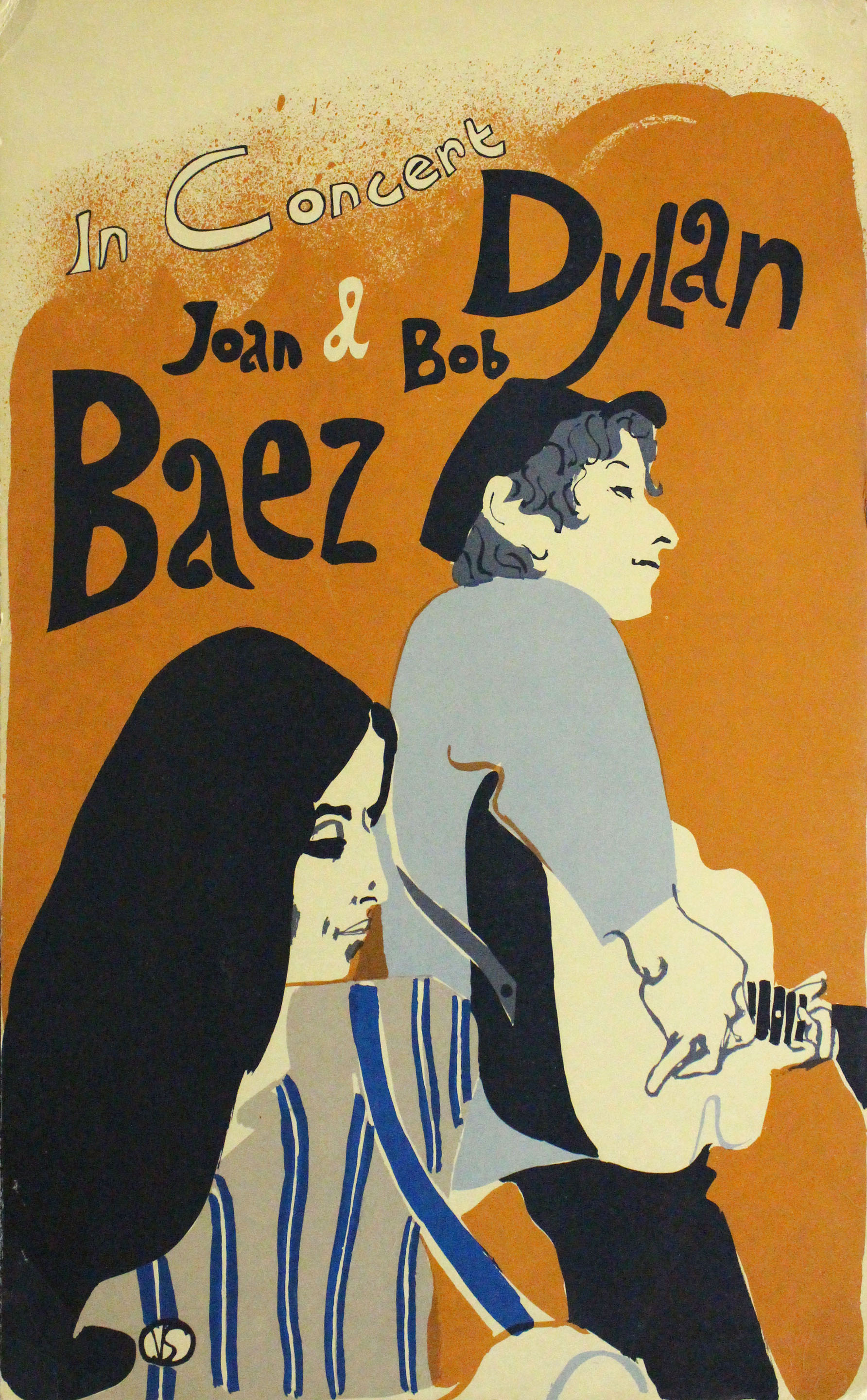 Bob Dylan And Joan Baez Concert Poster