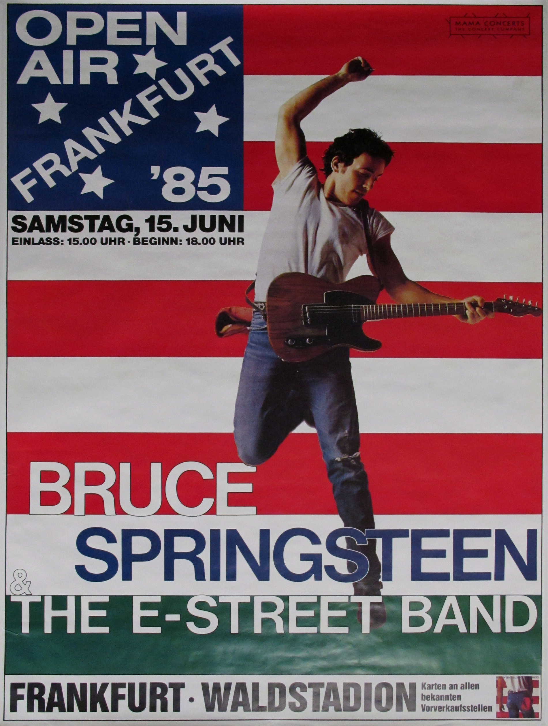 Bruce Springsteen Original German Concert Poster