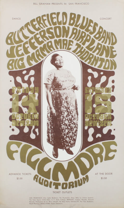 Butterfield Blues Band, Jefferson Airplane & Big Mama Thornton, Fillmore Auditorium