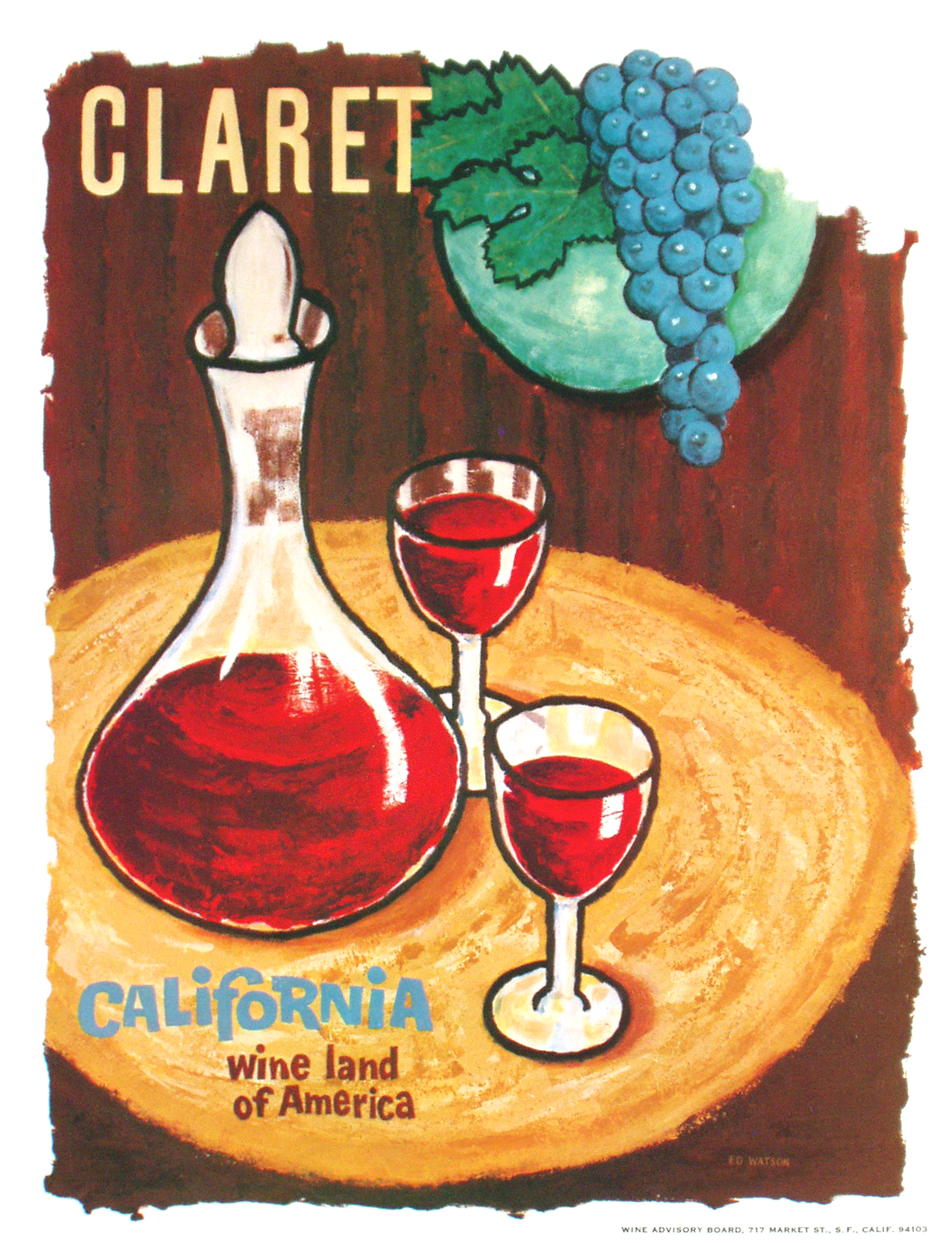 California Wine Land Claret, small