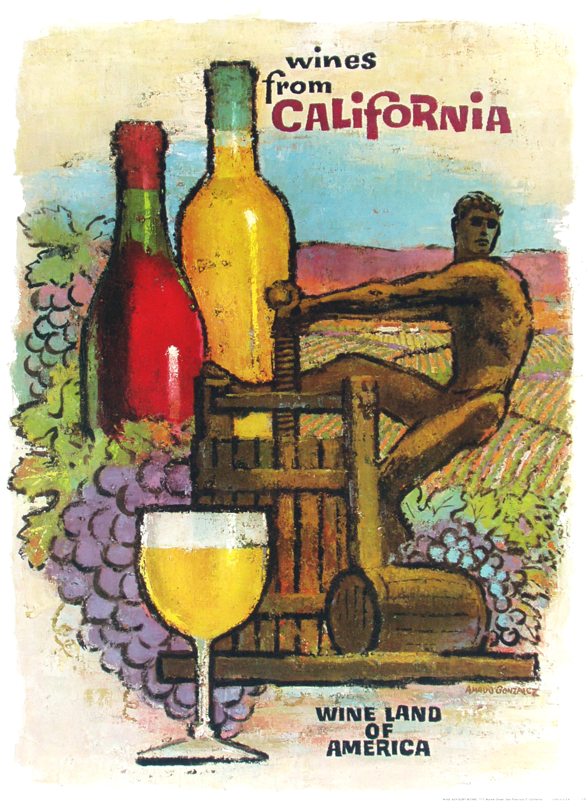California Wine Land Wine Press, small