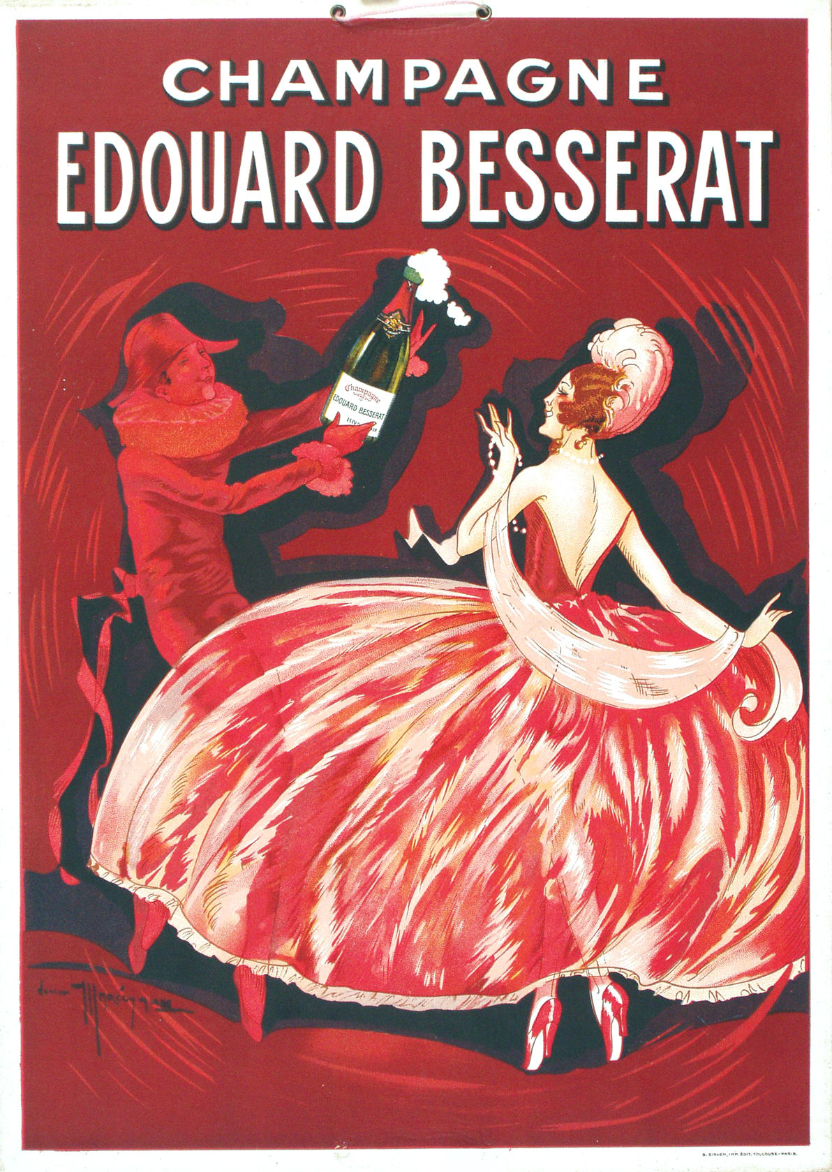 Champagne Edouard Besserat Window Card
