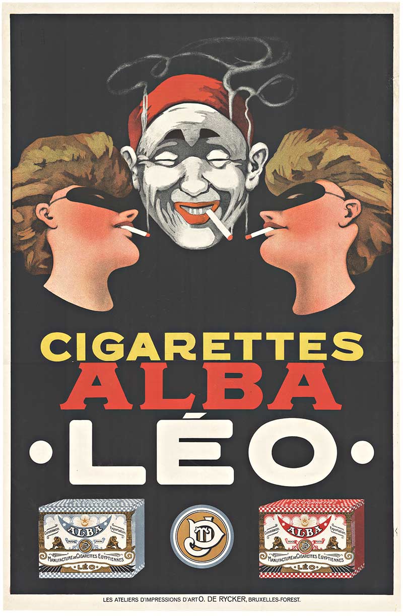 Cigarettes Alba Leo original poster