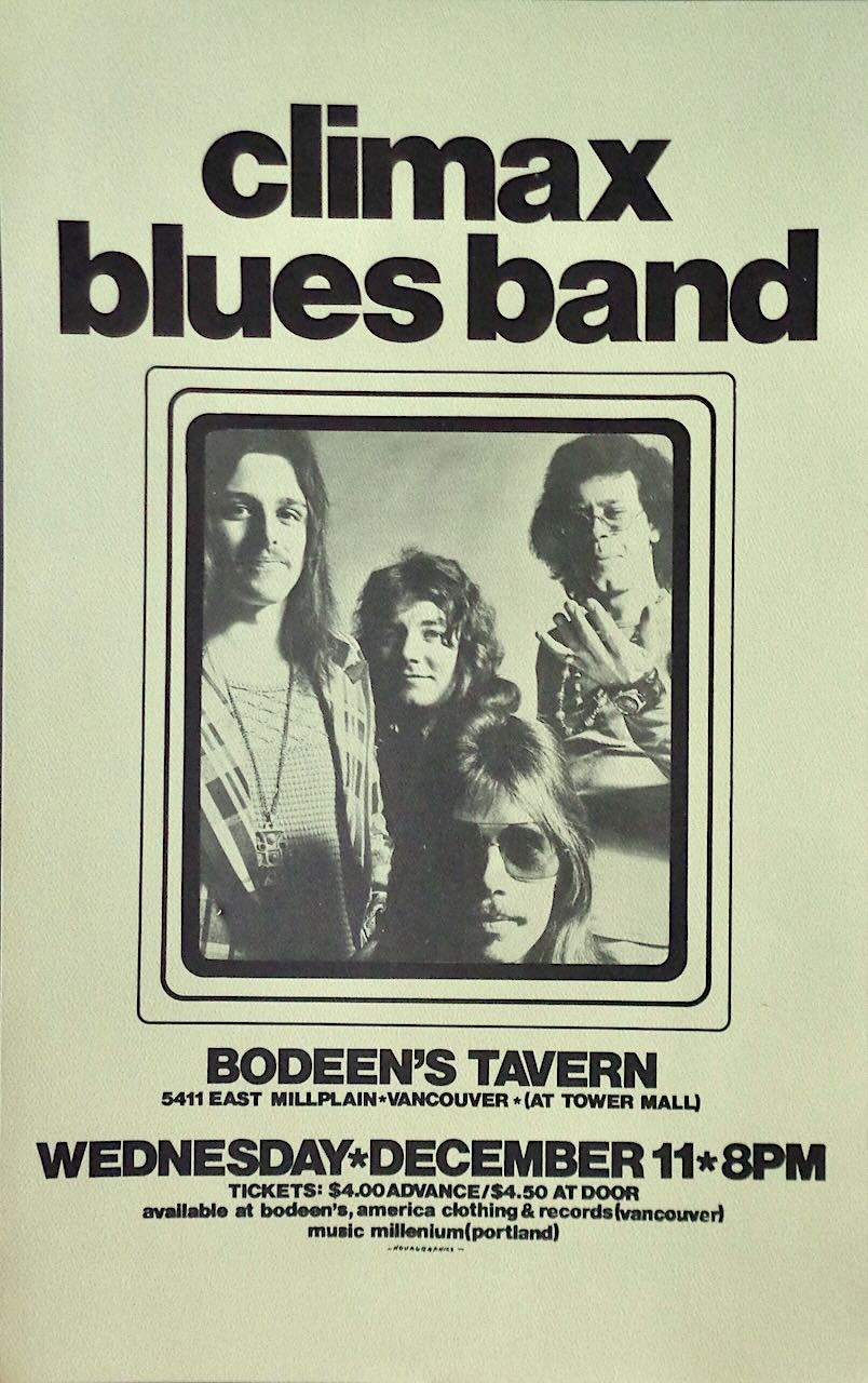 Climax Blues Band: Vancouver 1974