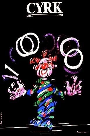 Clown juggling 100 - 1883/1983