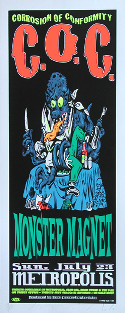 Corrosion of Conformity & Monster Magnet Concert Poster
