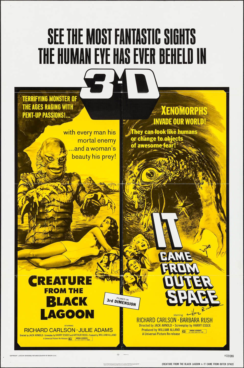 Creature From The Black Lagoon It Came From Outer Space Combo