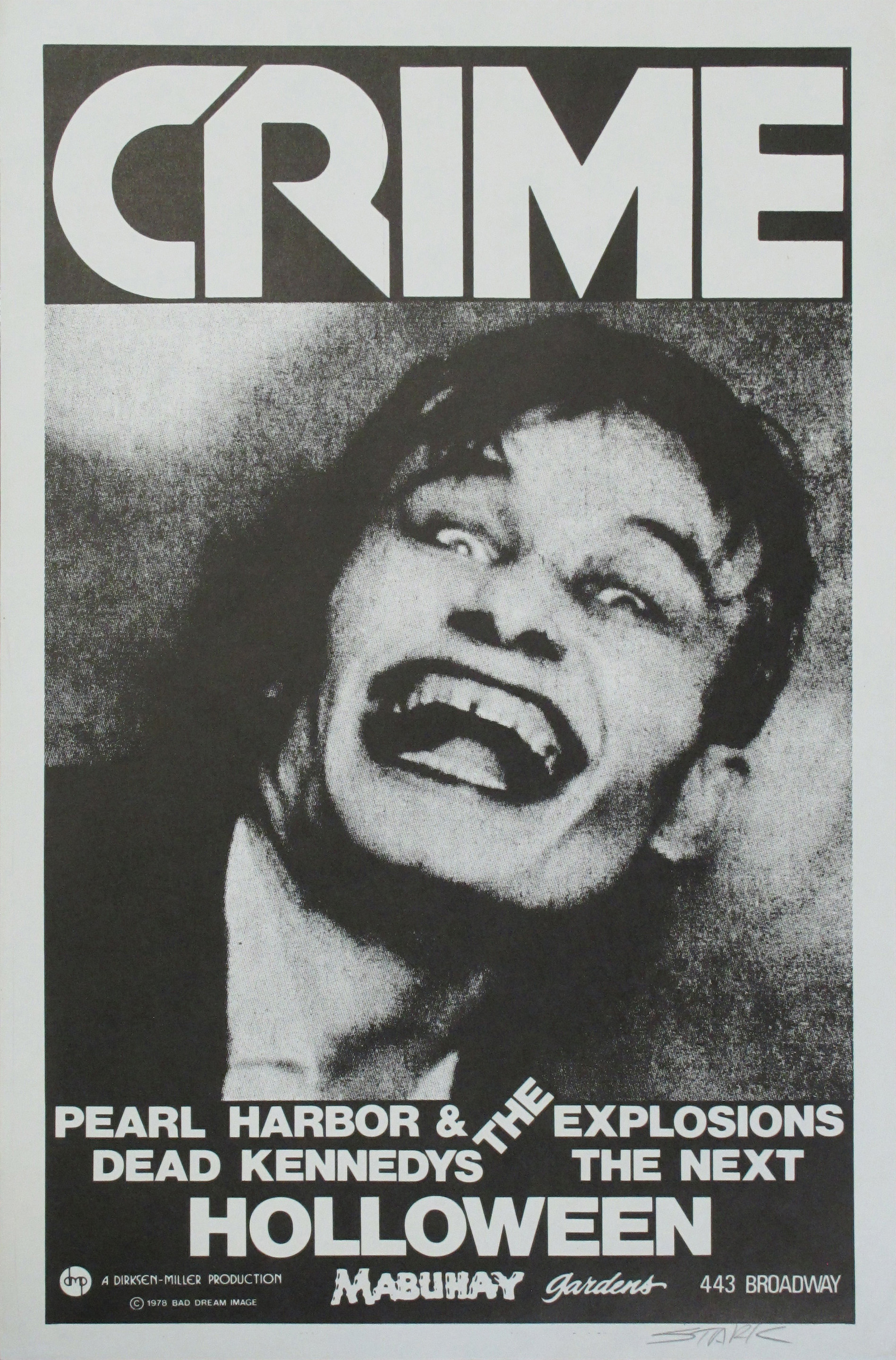 Crime And Pearl Harbor And The Dead Kennedys Concert Poster