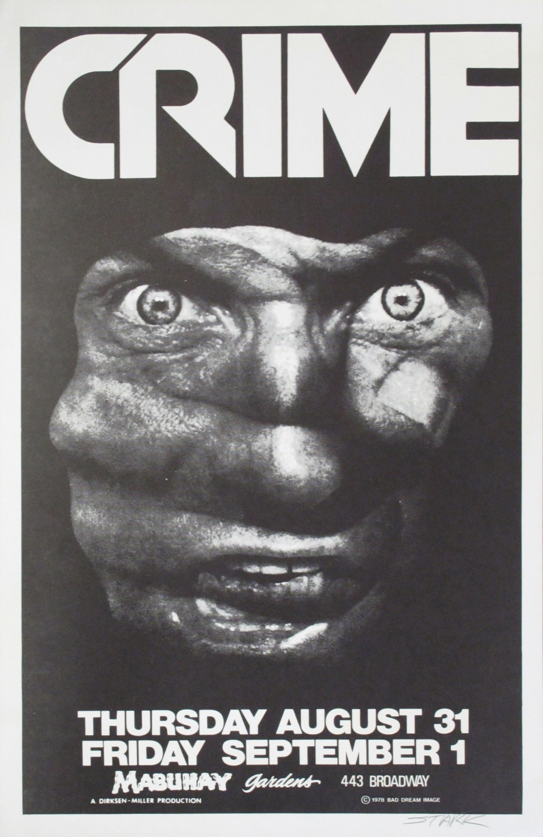 Crime Concert Poster
