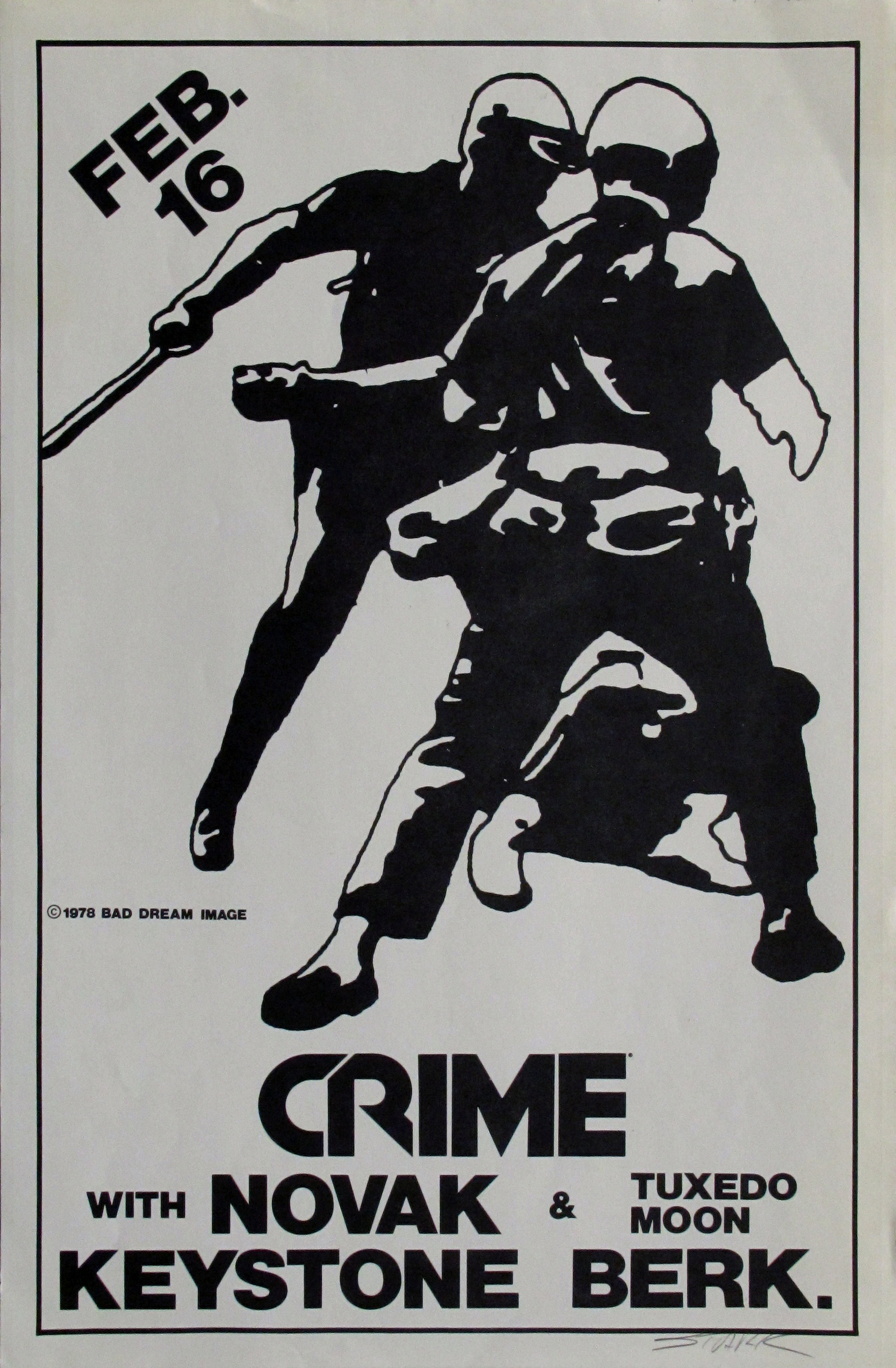 Crime with Novak Keystone Concert Poster