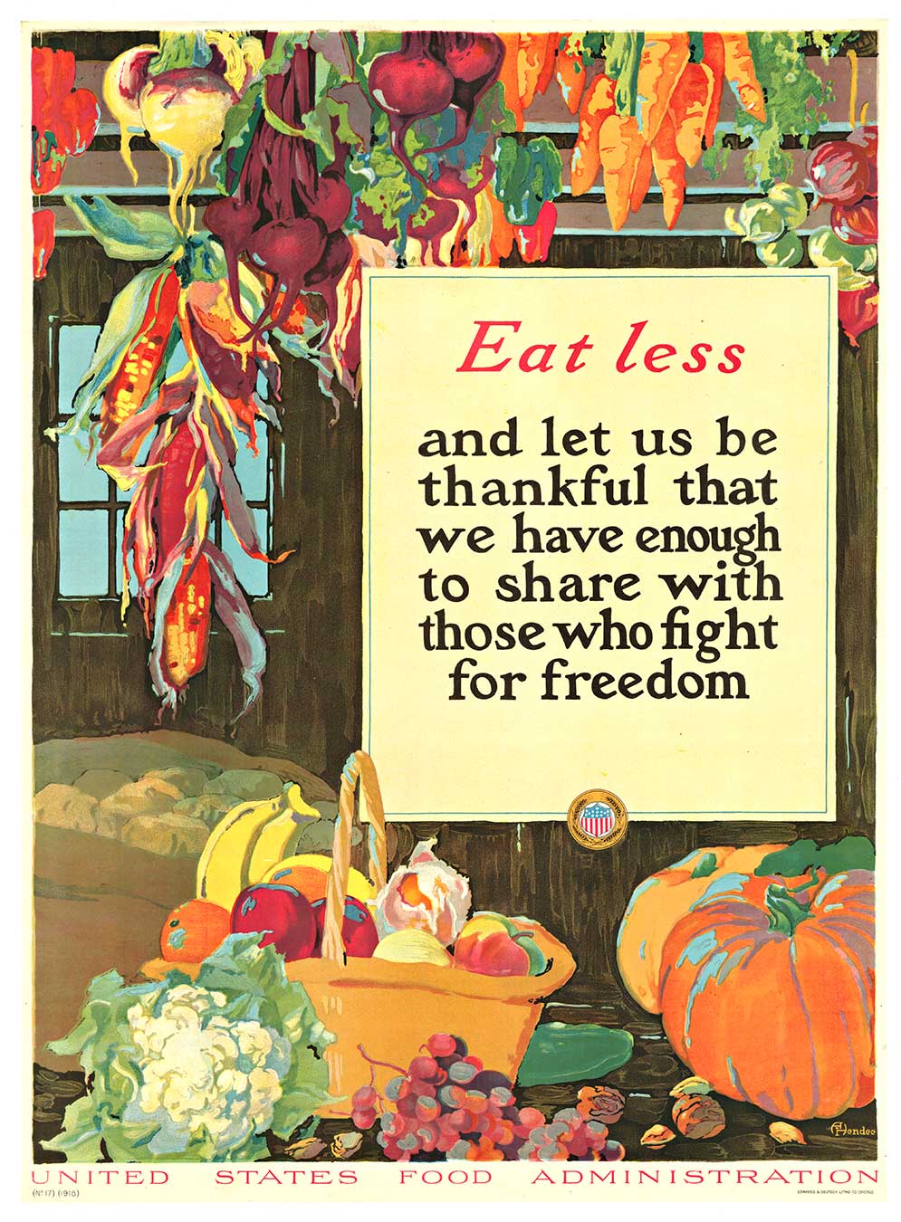 Eat Less . Share with those who fight