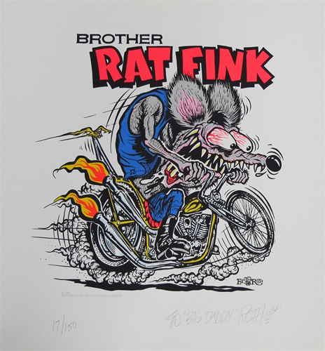Ed Big Daddy Roth Brother Rat Fink Fine Art Silkscreen