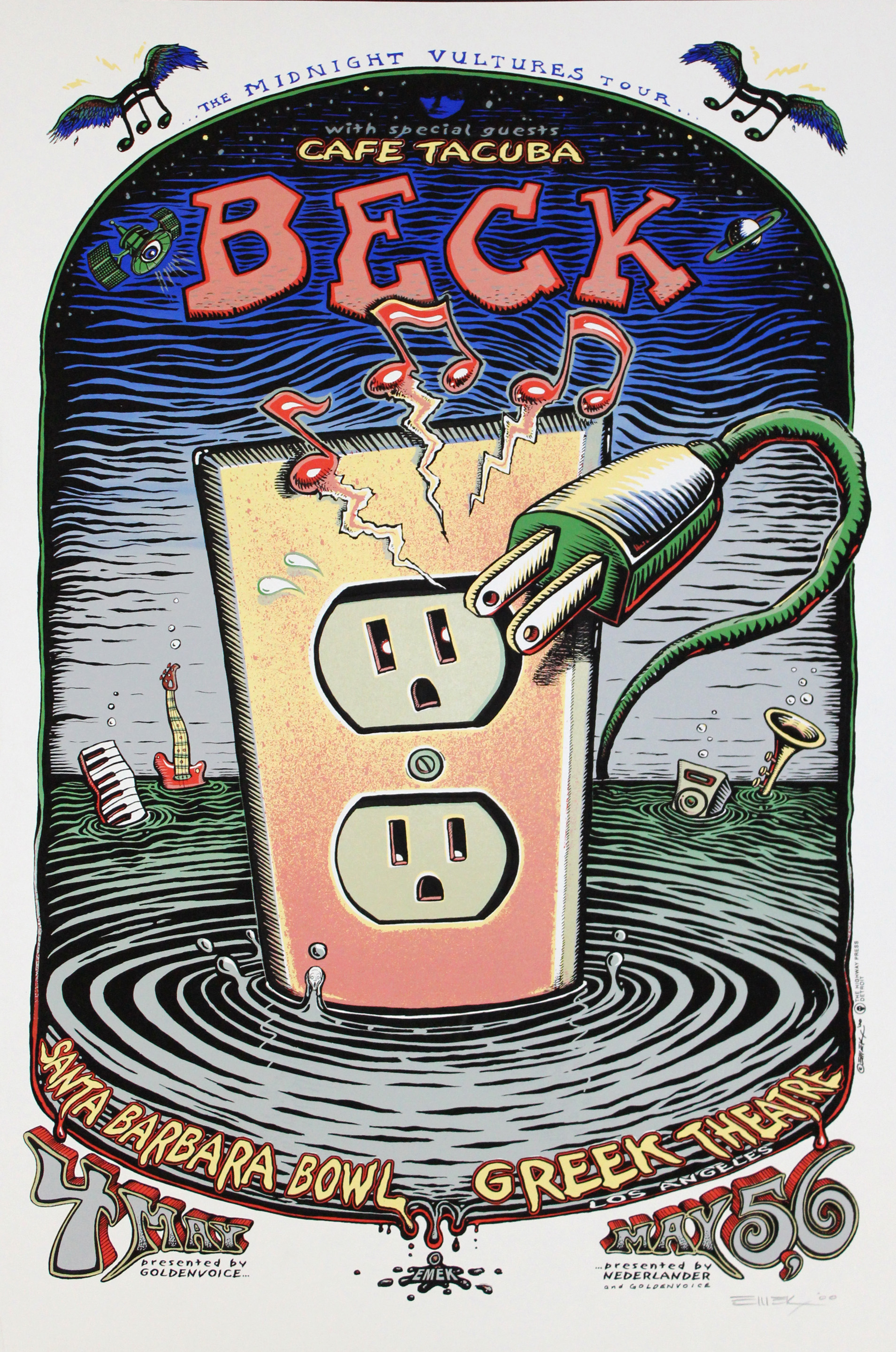 Beck Original Rock Concert Poster
