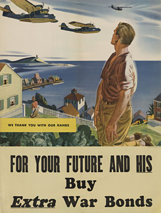 For Your Future and His Buy Extra War Bonds