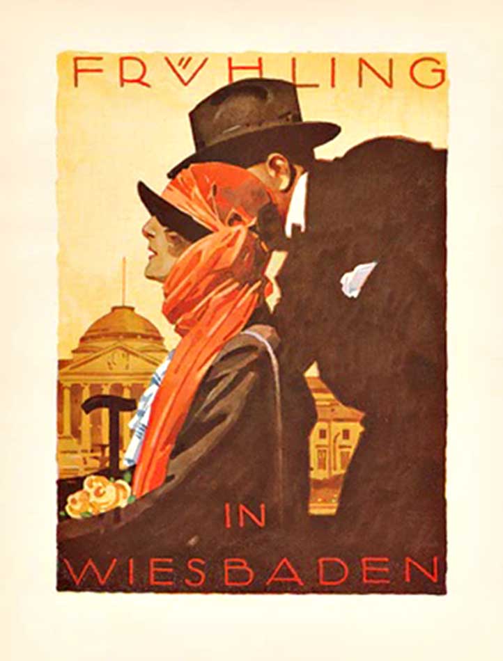 Fruhling In Wiesbaden (bookplate) 1926