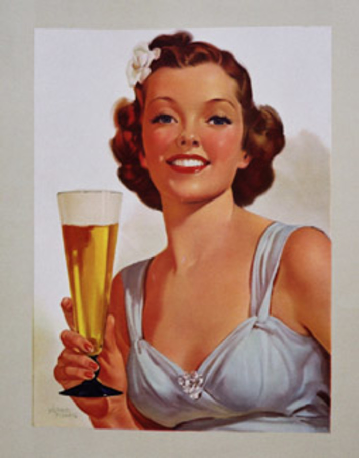 Girl with beer