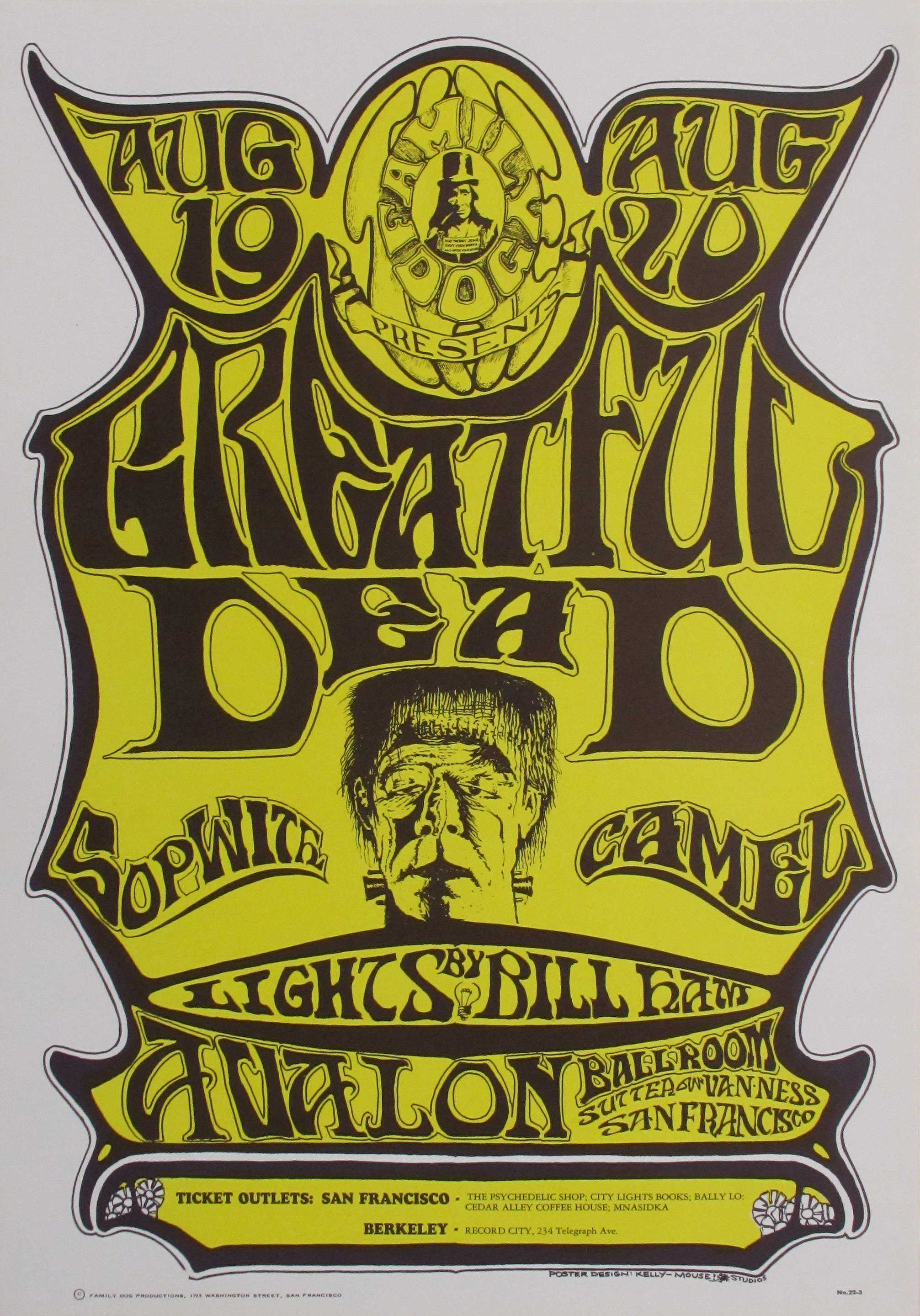 Grateful Dead & Sopwith Camel Original Concert Poster