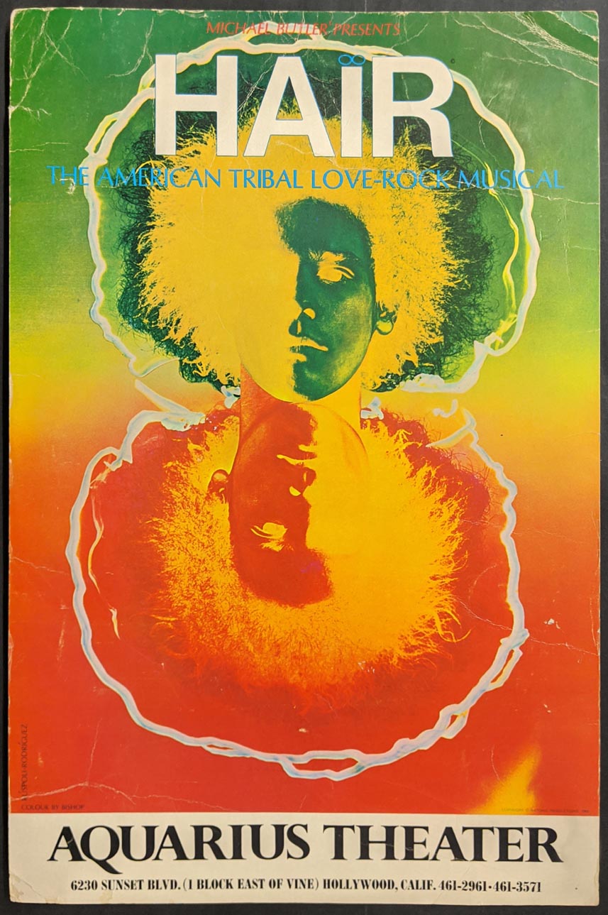 Hair: The American Tribal Love-Rock Musical Original Stage Play Poster