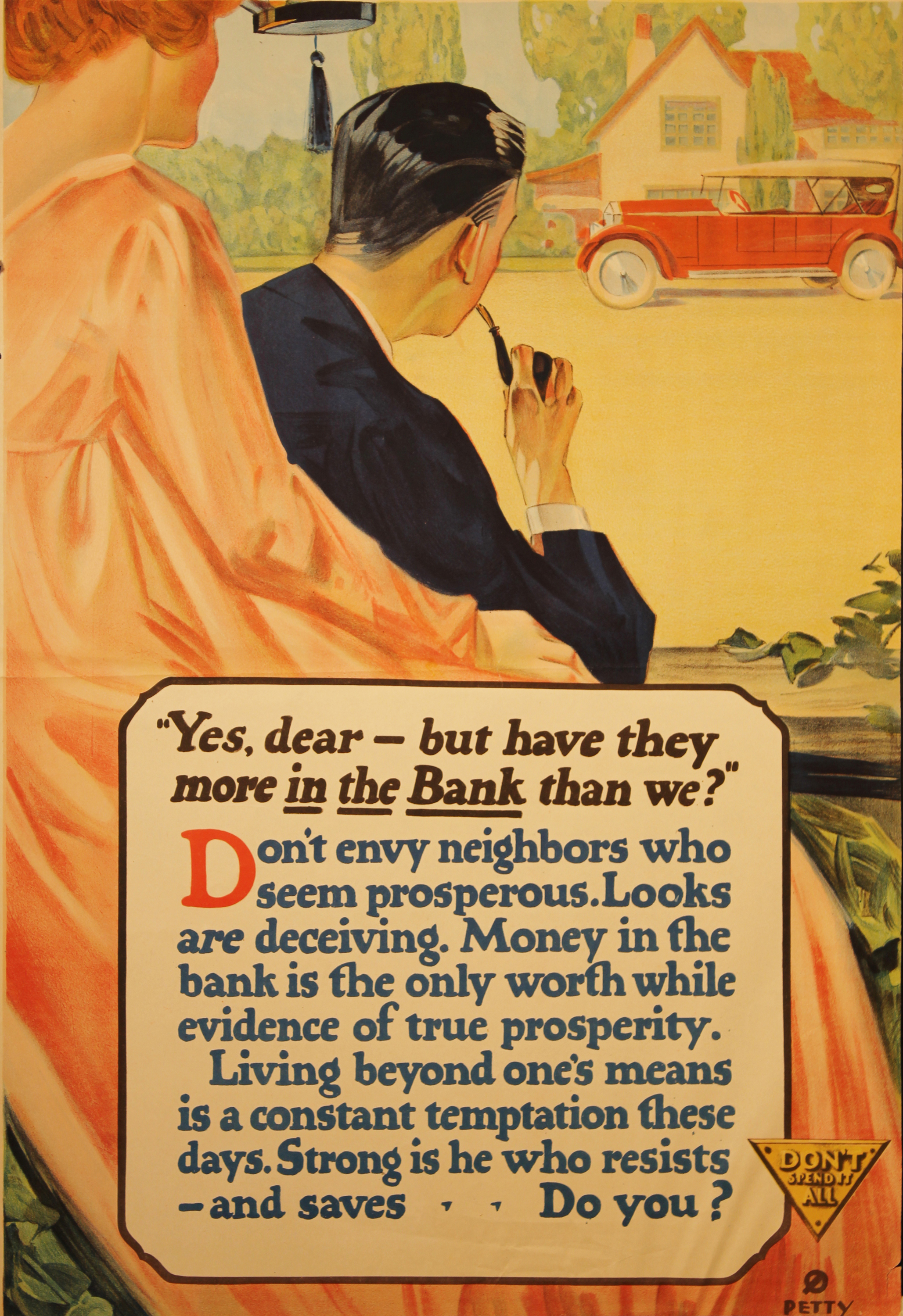 Have They More In The Bank Than We? Banking Poster