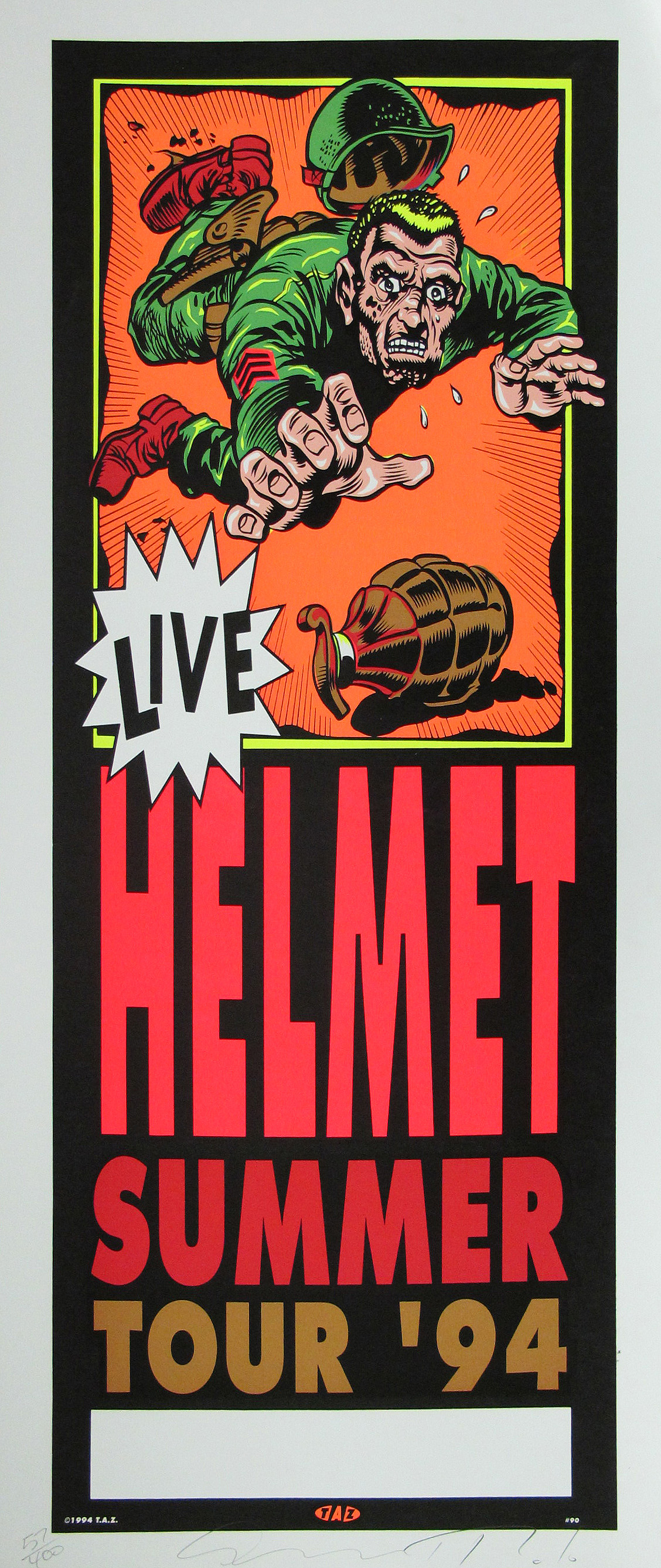 Helmet Summer Tour Poster