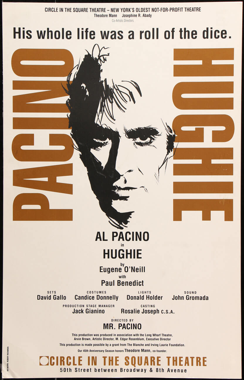 Hughie Stage Play Window Card Limited Runs