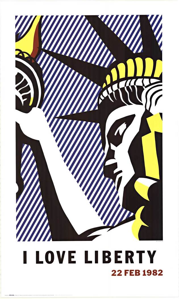 I LOVE LIBERTY | Statue of Liberty | 1982 Pop Art