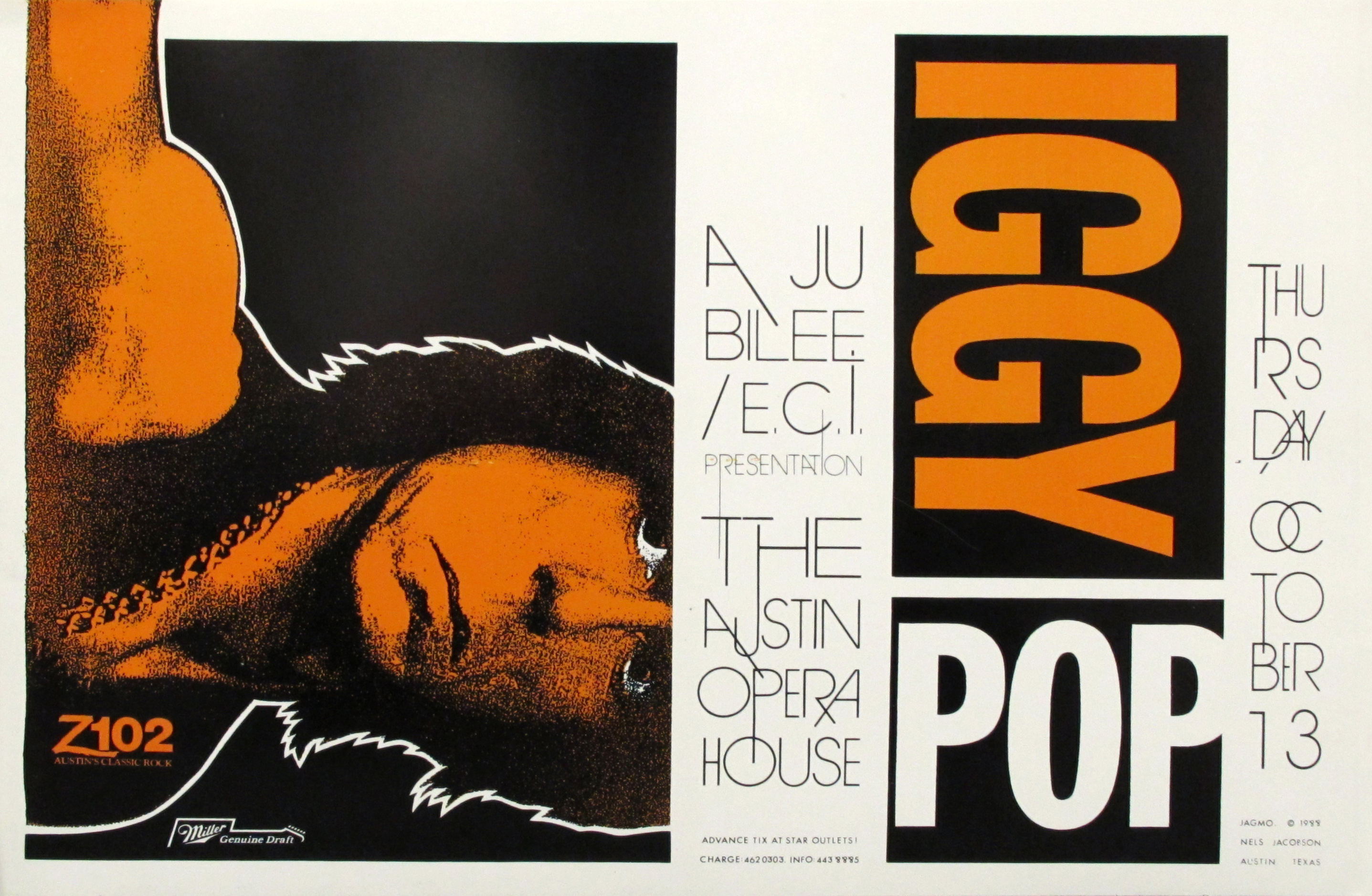 Iggy Pop Original Concert Poster