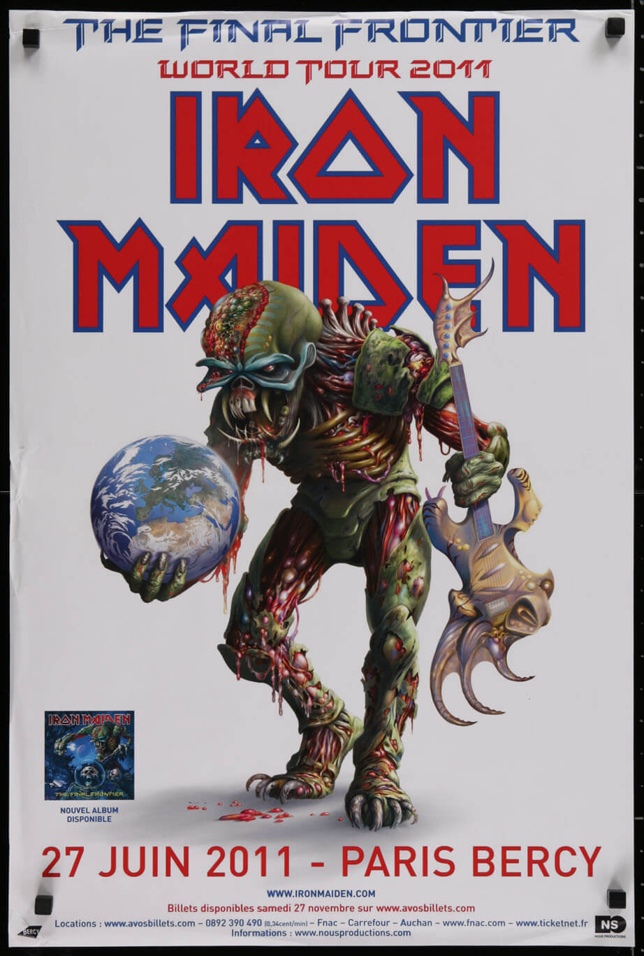 Iron Maiden Final Frontier World Tour Poster