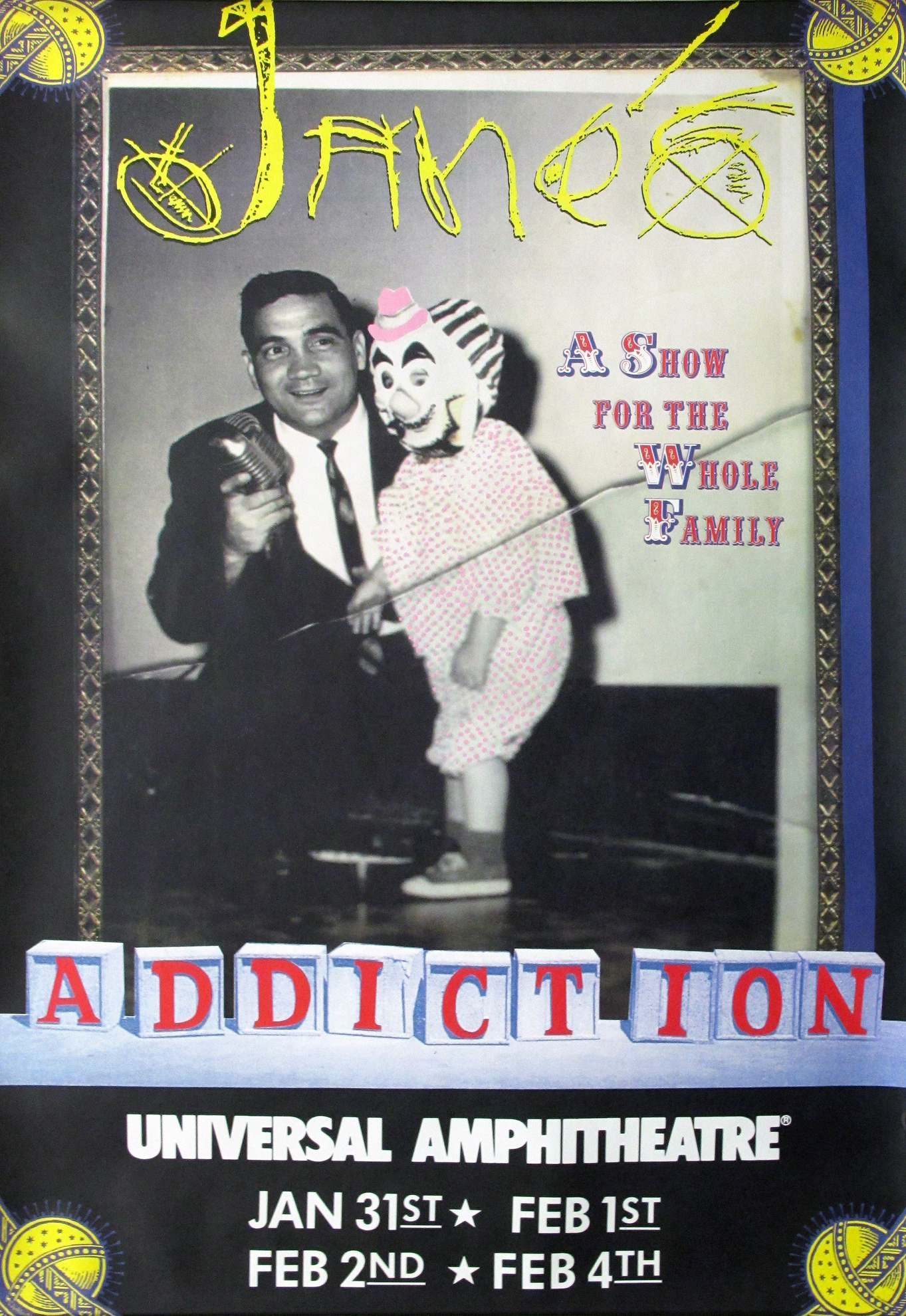 Jane's Addiction Original Concert Poster