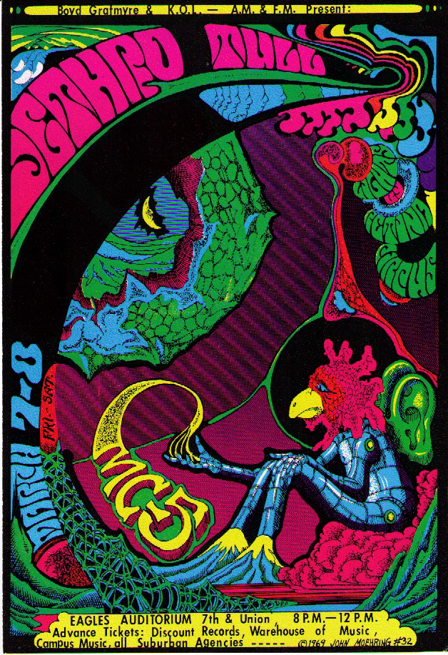 Jethro Tull Original Concert Handbill