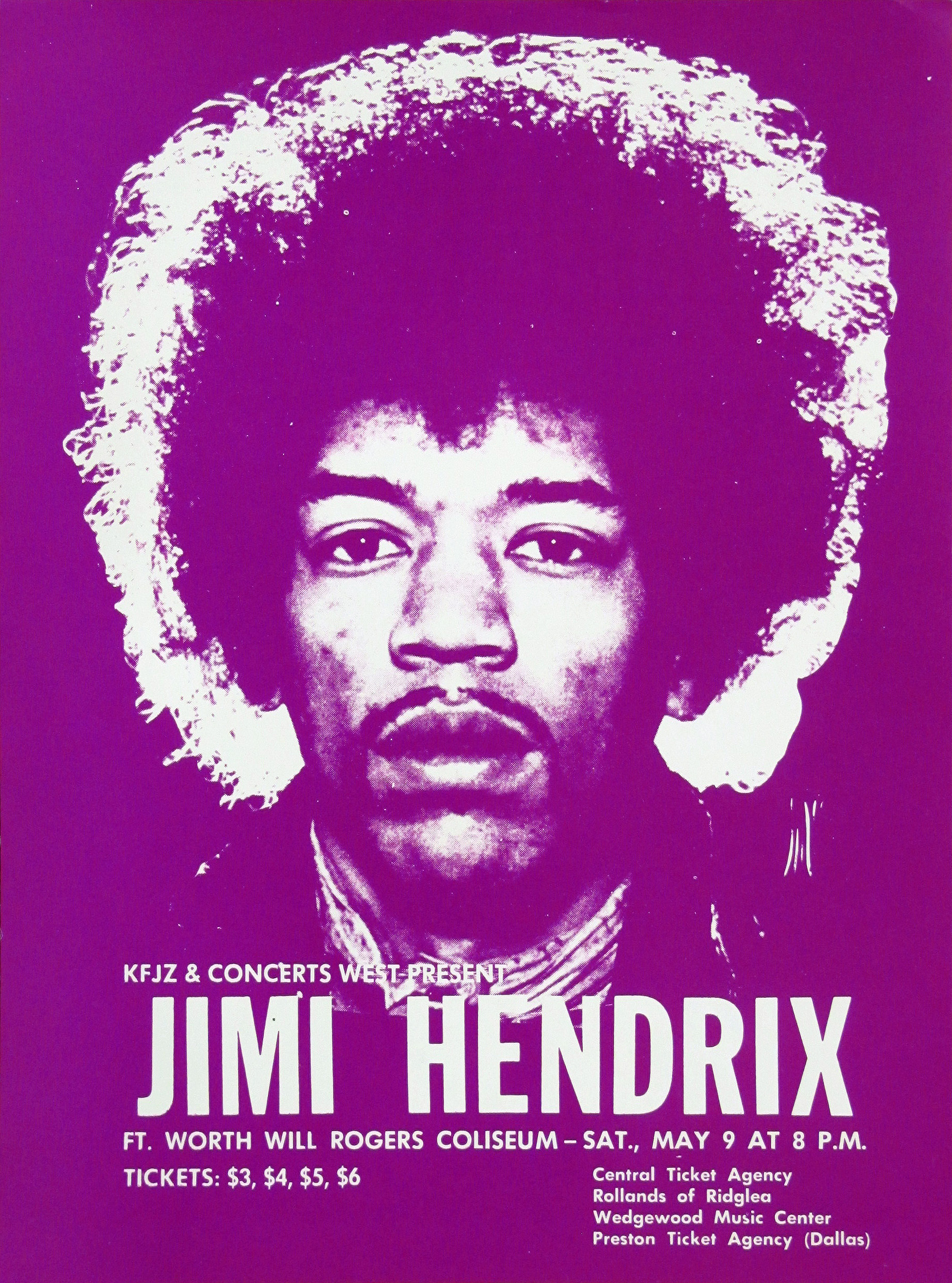 Jimi Hendrix Concert Handbill