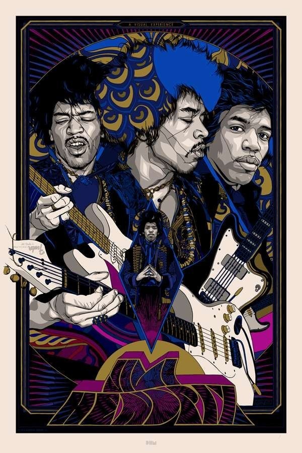 Jimi Hendrix (Tyler Stout variant)