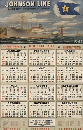 Johnson Line Cruise Line (Calendar)