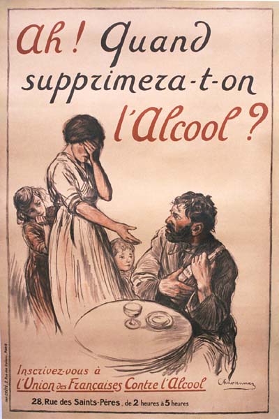 Supprimera-t-on l'Alcool ? – French Temperance Poster Attributed to Chavannaz (circa 1898)