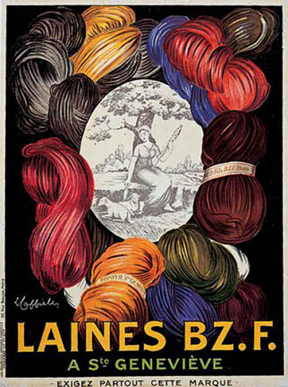 Laines Bz.F. - lithograph on backing