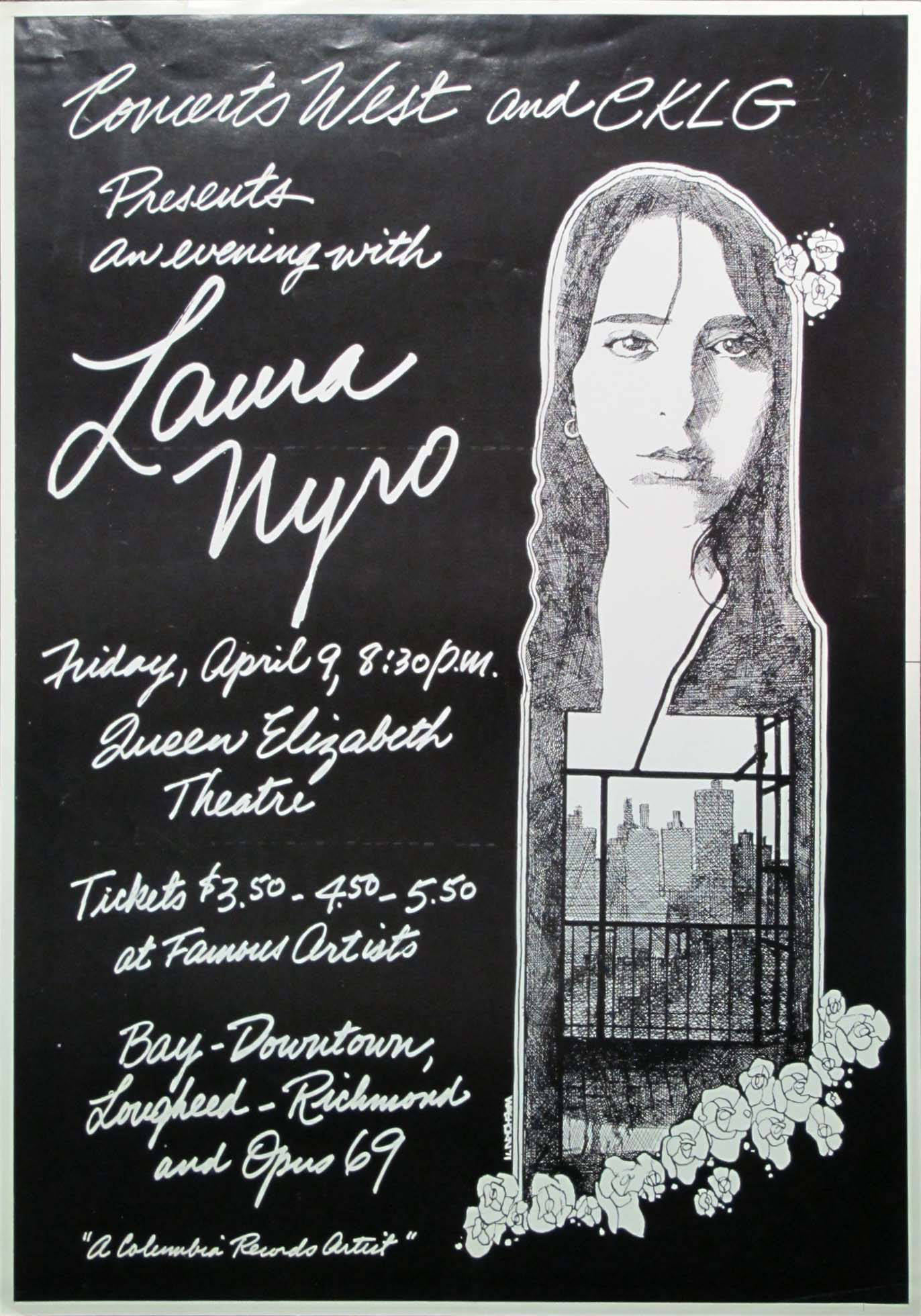 Laura Nyro Original Concert Poster