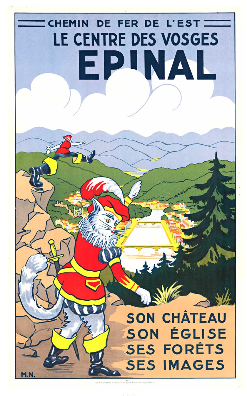 Épinal – Le Centre des Vosges | Original Vintage French Railway Travel Poster (Chemin de Fer de l’Es