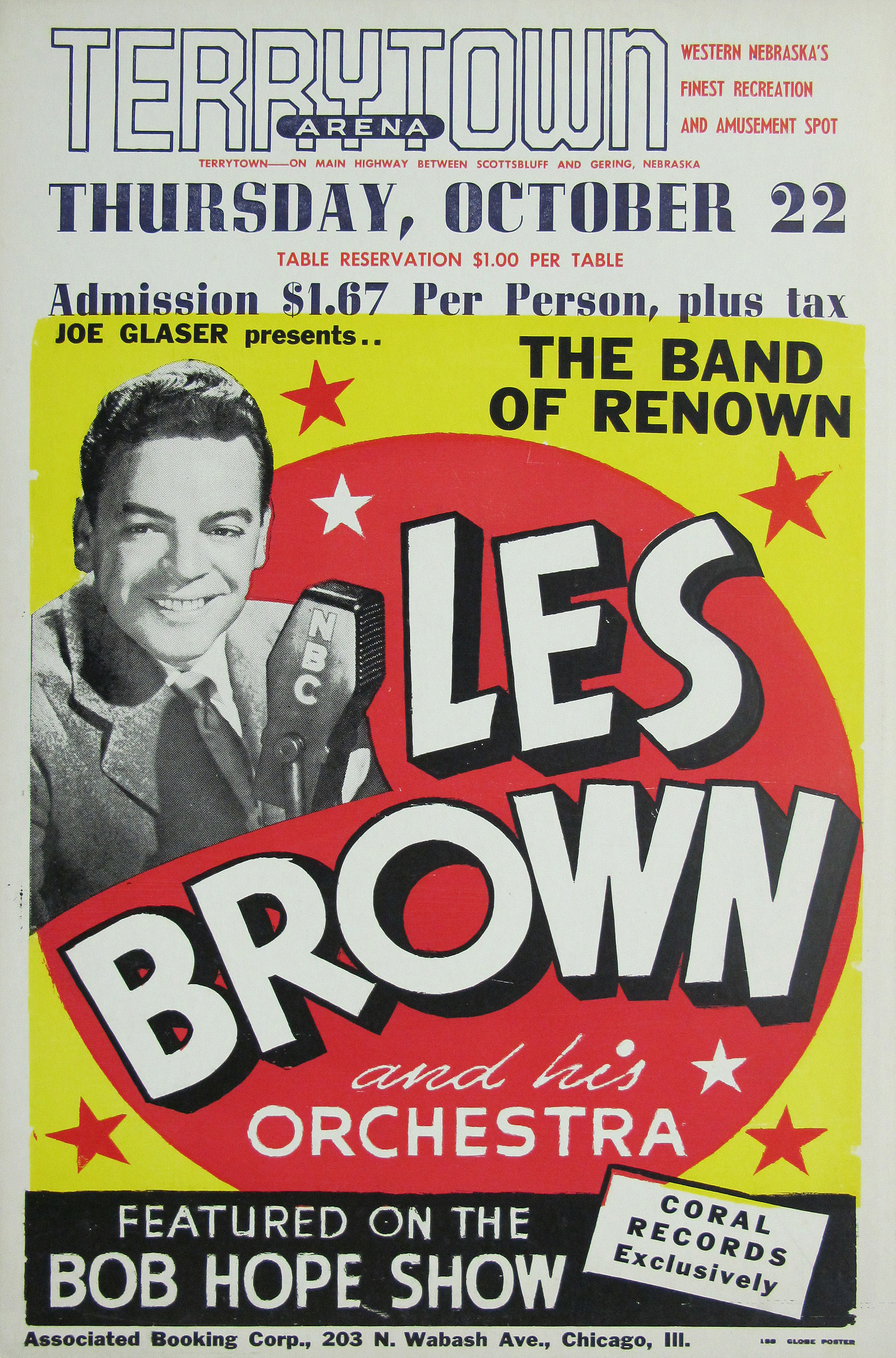 Les Brown And His Orchestra Concert Poster