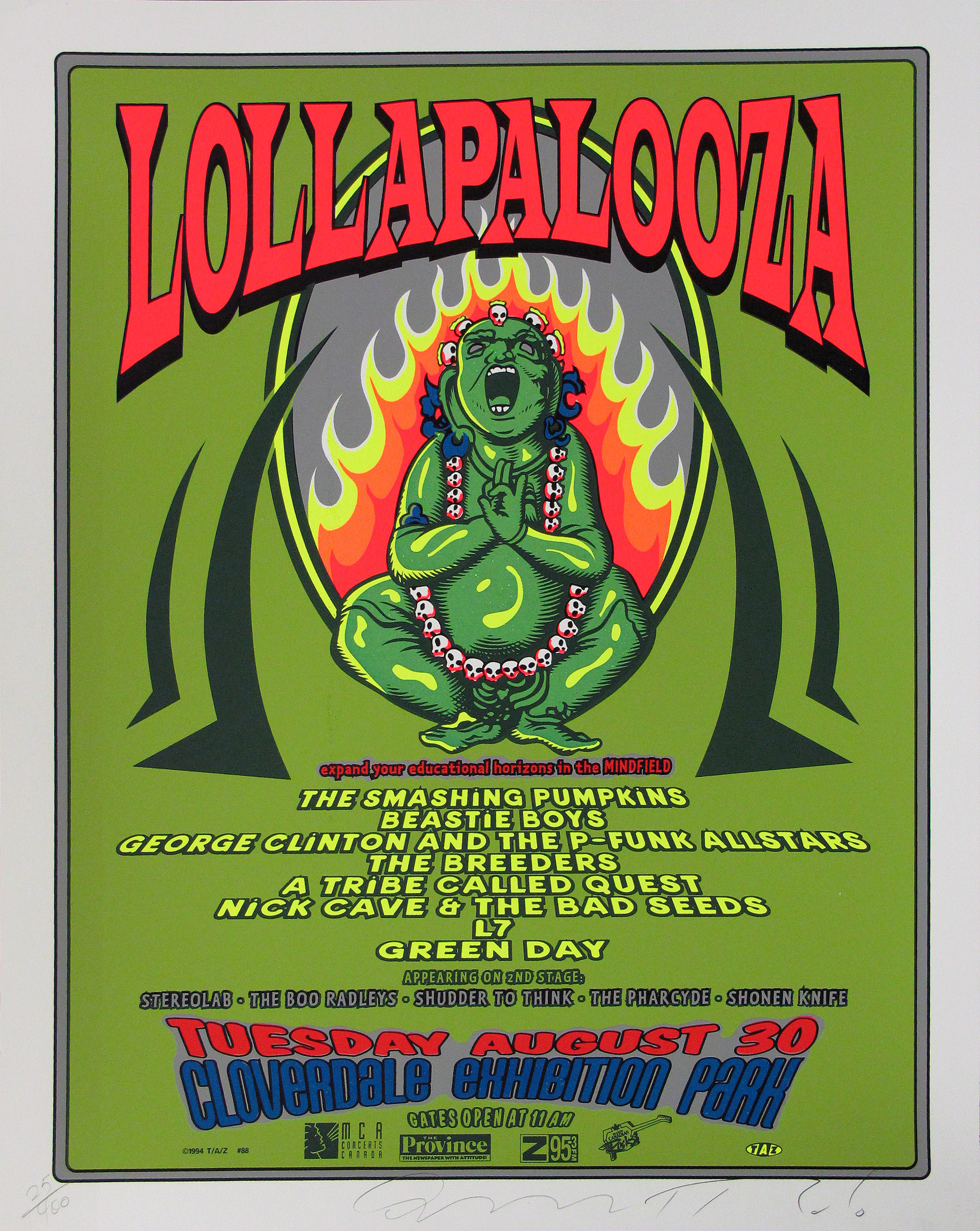 Lollapalooza Original Concert Poster