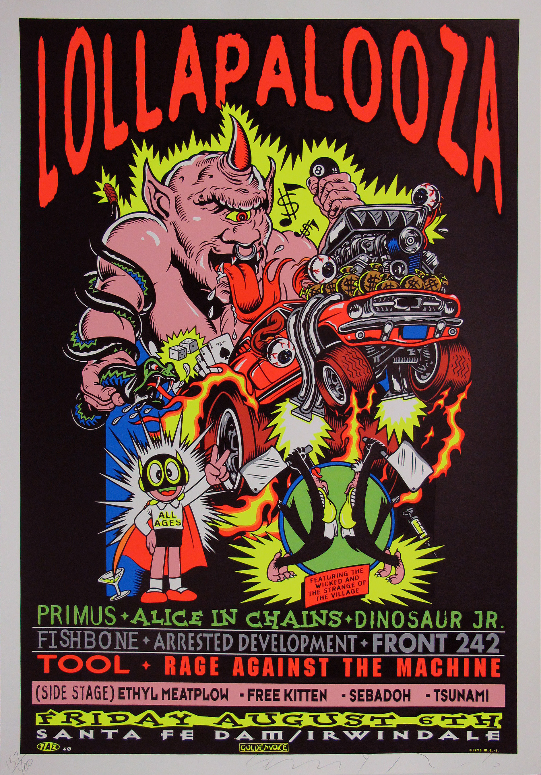 Lollapalooza Original Concert Poster