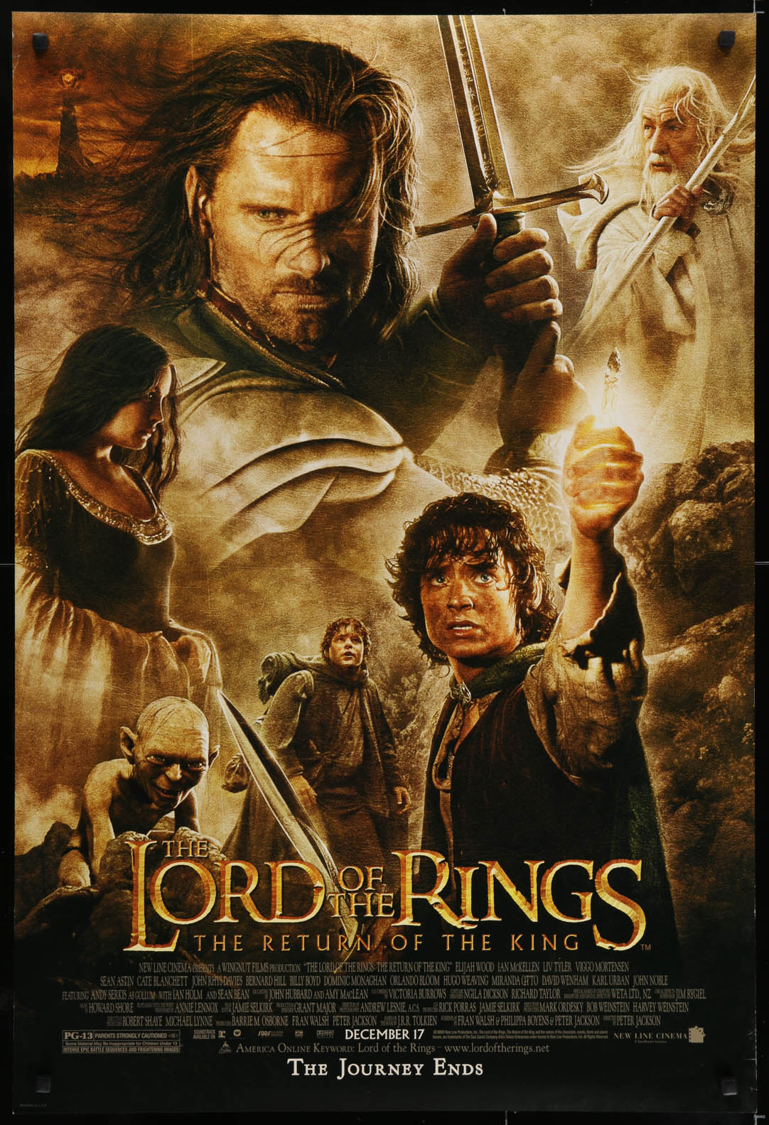 The Lord Of The Rings The Return Of The King 24"x36" Fiber Silk Movie Poster