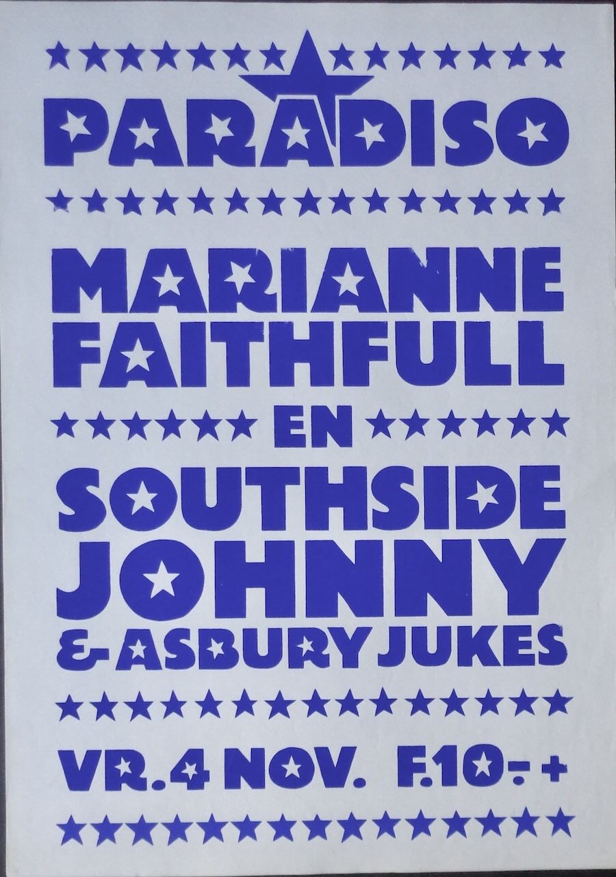 Marianne Faithfull / Southside Johnny: Amsterdam 1983