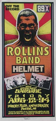 Mark Arminski Rollins Band Original Rock Concert Poster